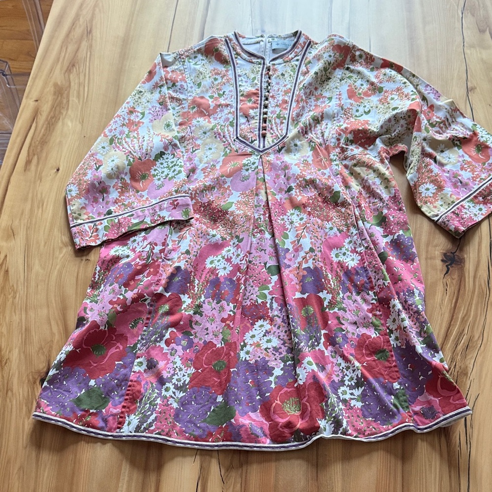 Tuckernuck Floral Pink and Red Tunic